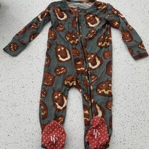 Posh Peanut Spooky Pumpkin Footie Pajama